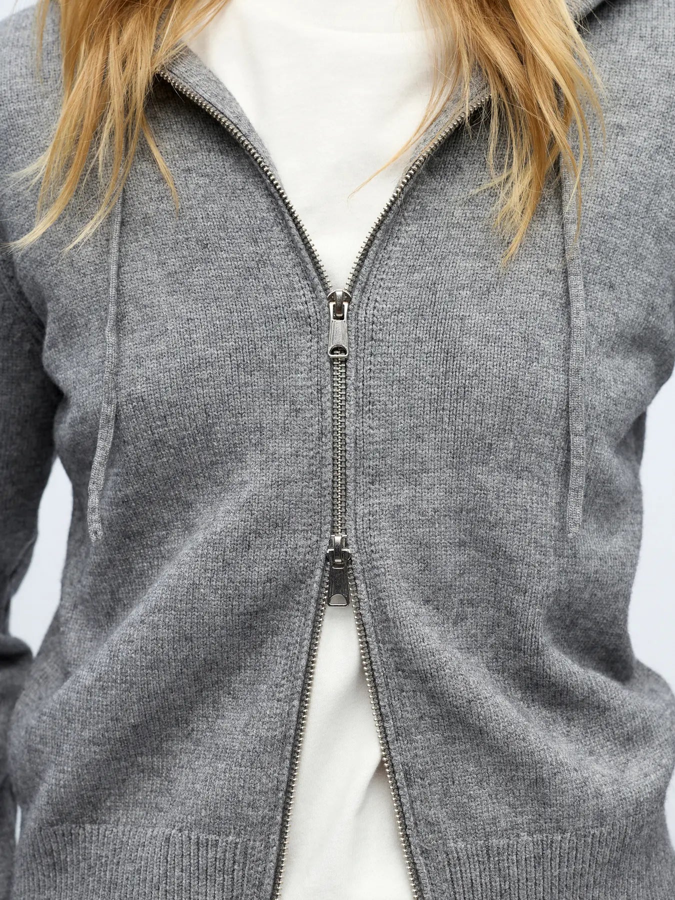 OBJTHESS L/S RE HOODIE CARDIGAN