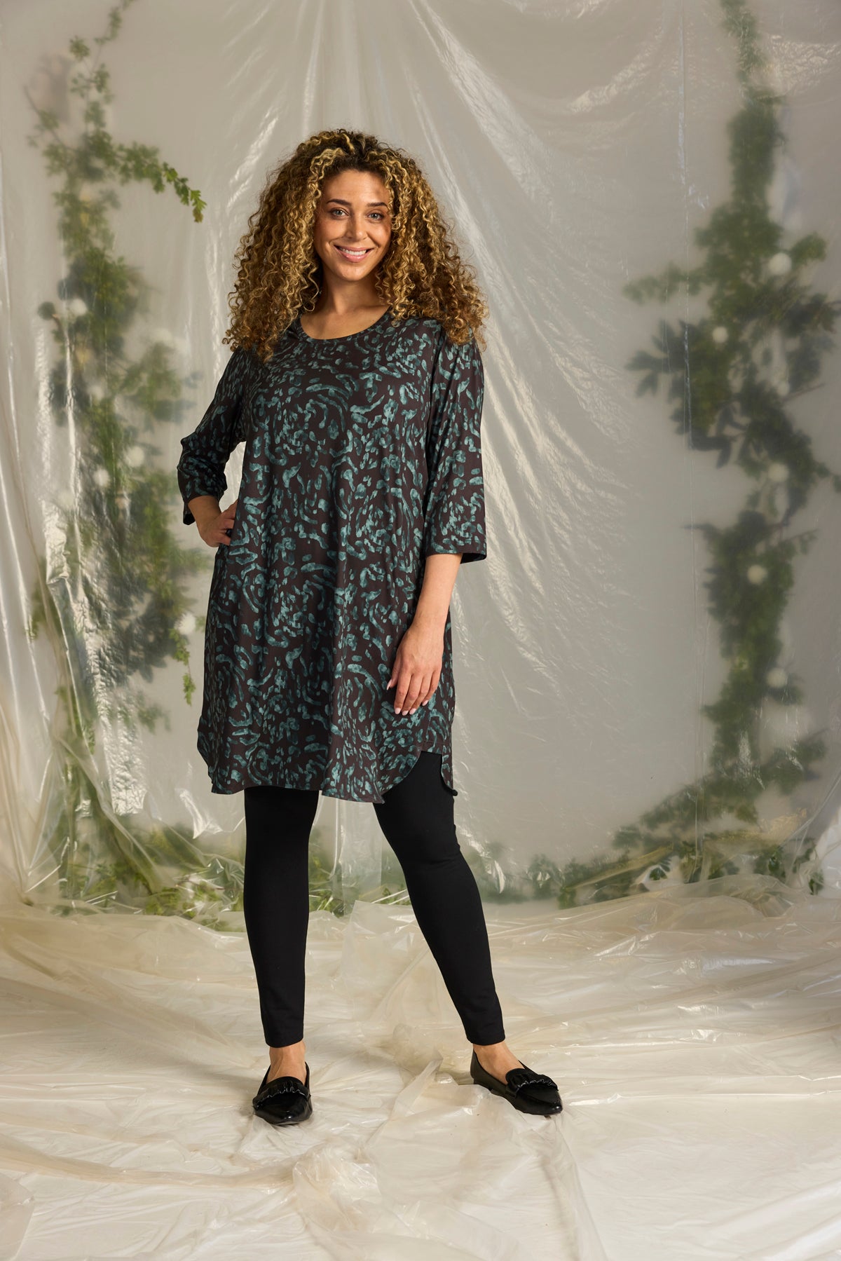 Zh-Alice 1188 Tunic 3/4, Deep Forrest