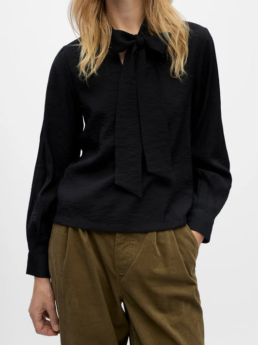 OBJJACIRA L/S RE BOW SHIRT NOOS