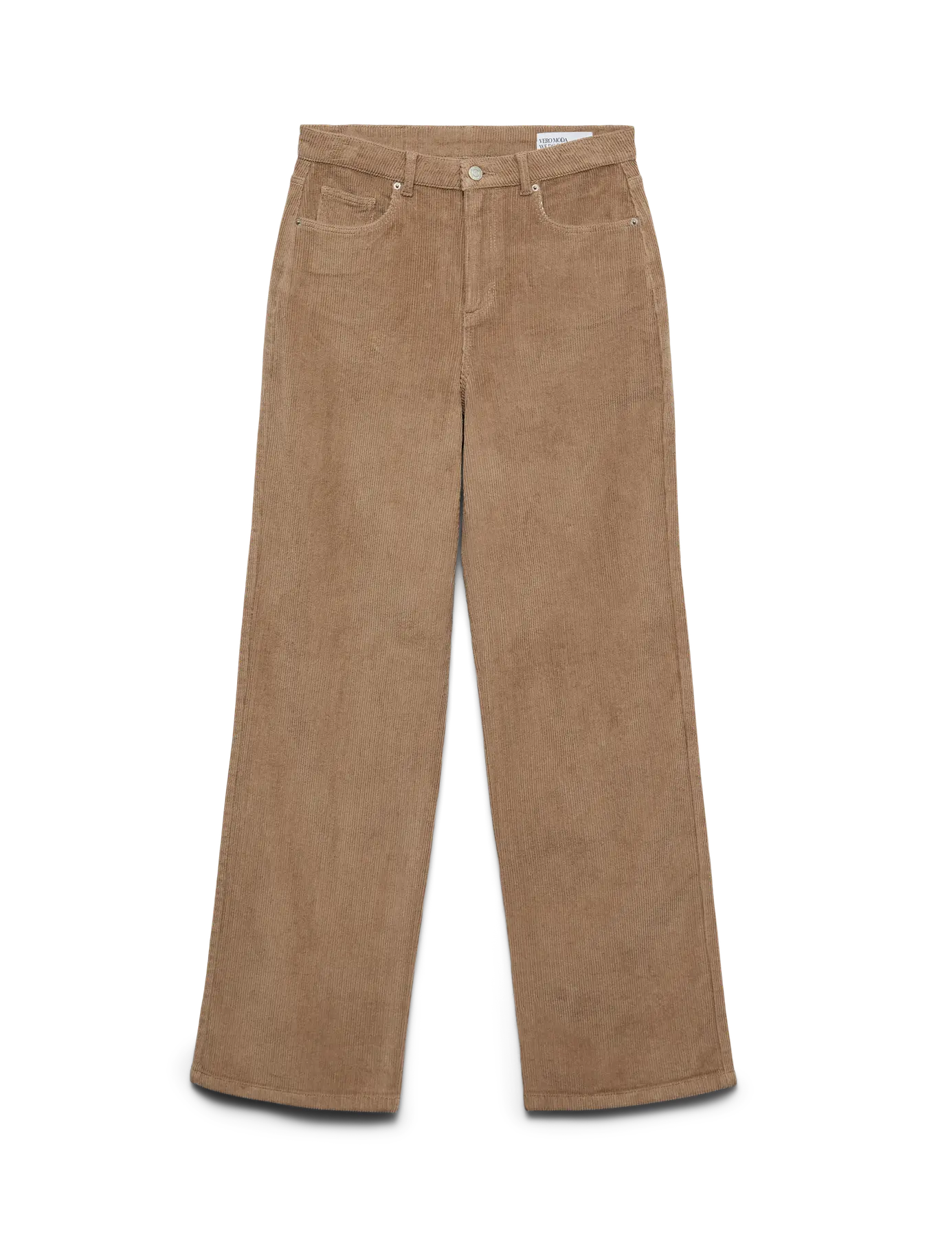 VMTESSA HR WIDE CORDUROY PANTS GA NOOS, Silver Mink