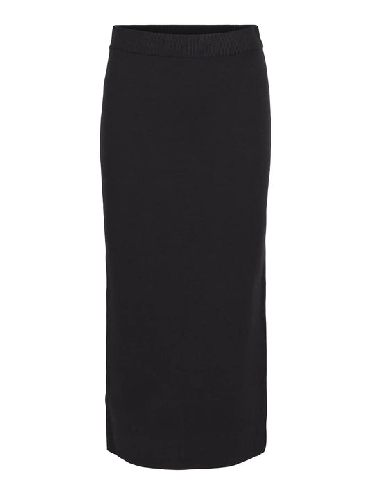 OBJREYNARD HW KNIT SKIRT NOOS, Black