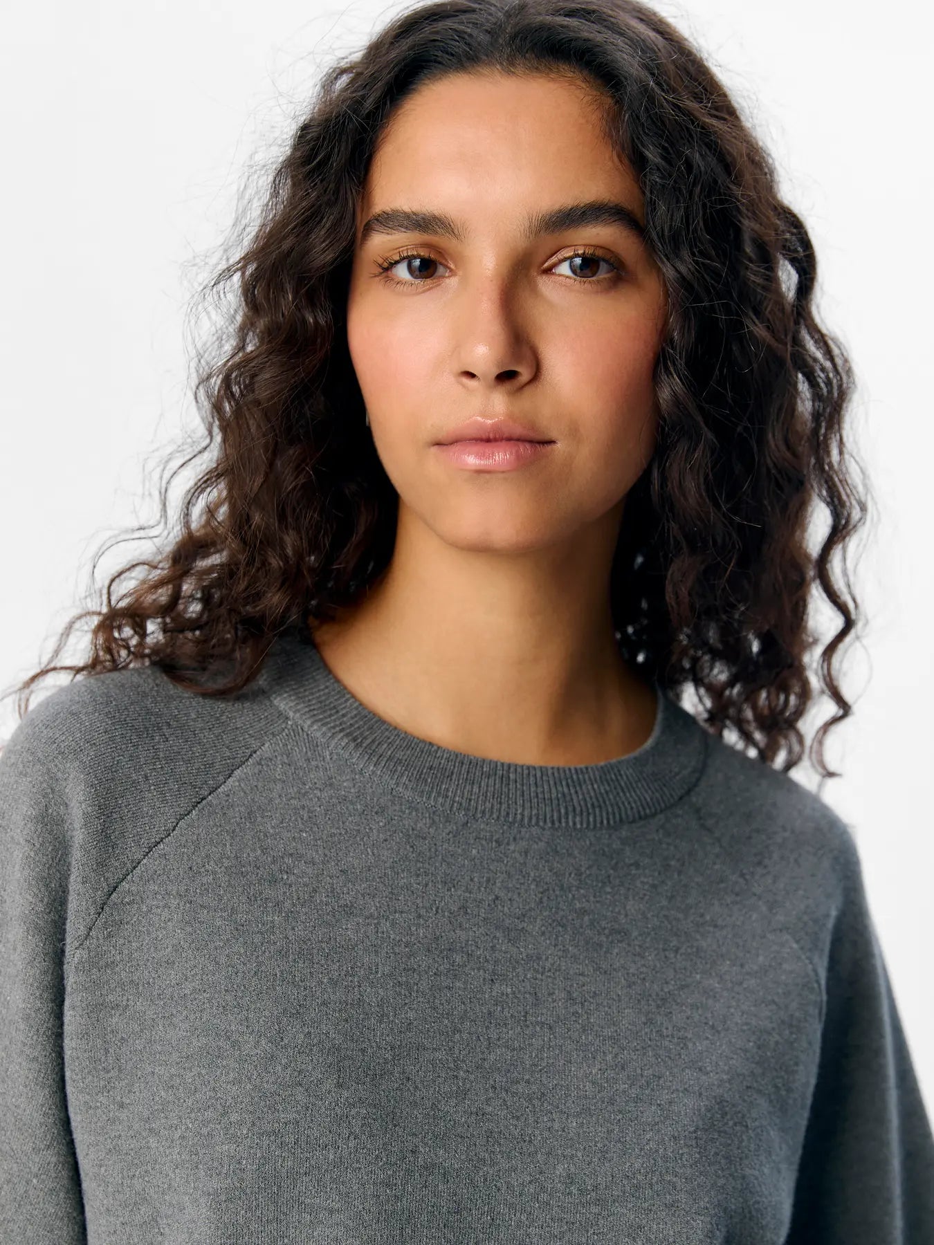 OBJREYNARD 2/4 KNIT PULLOVER NOOS, Grey