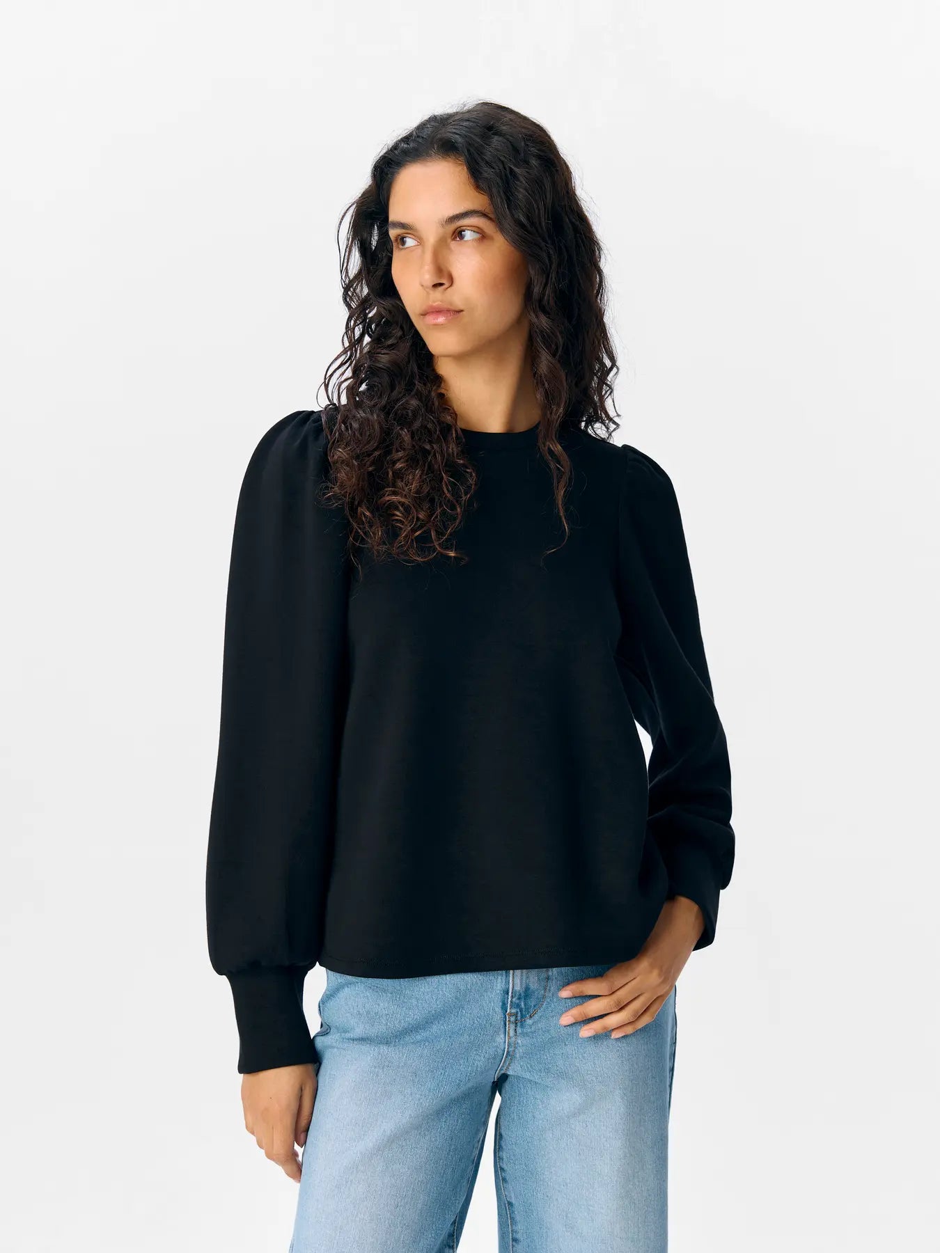 OBJANDREA RE L/S O-NECK SHIRT