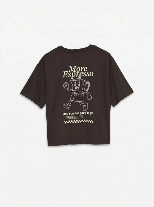 VMPAULINA THEA SS T-SHIRT, More Espresso