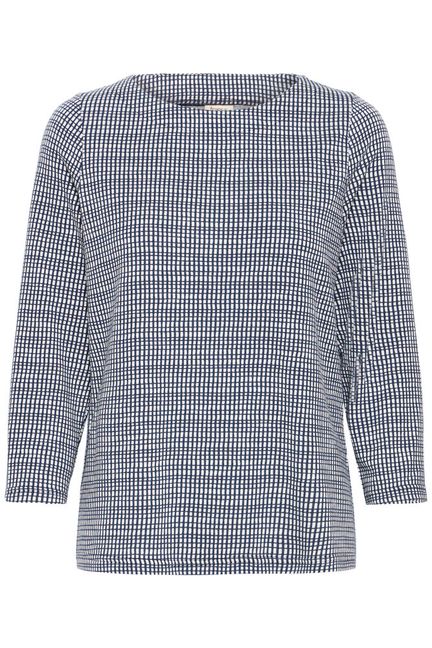 FRNIALA TEE 2, Navy check