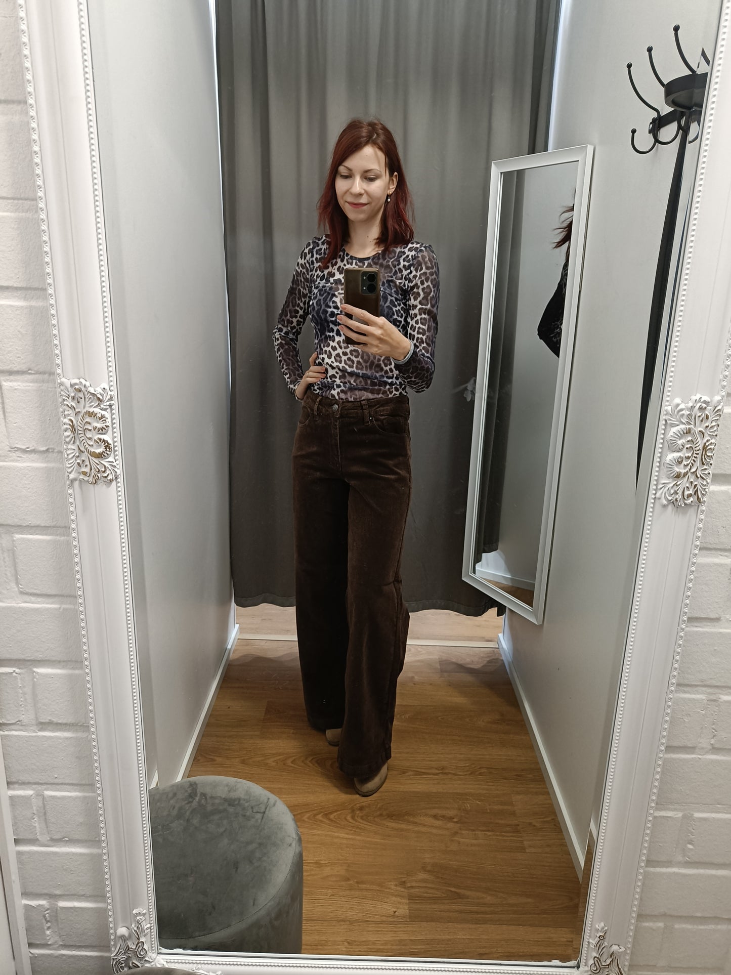 MAPP Vega jeans flare 11w cord, chocolate