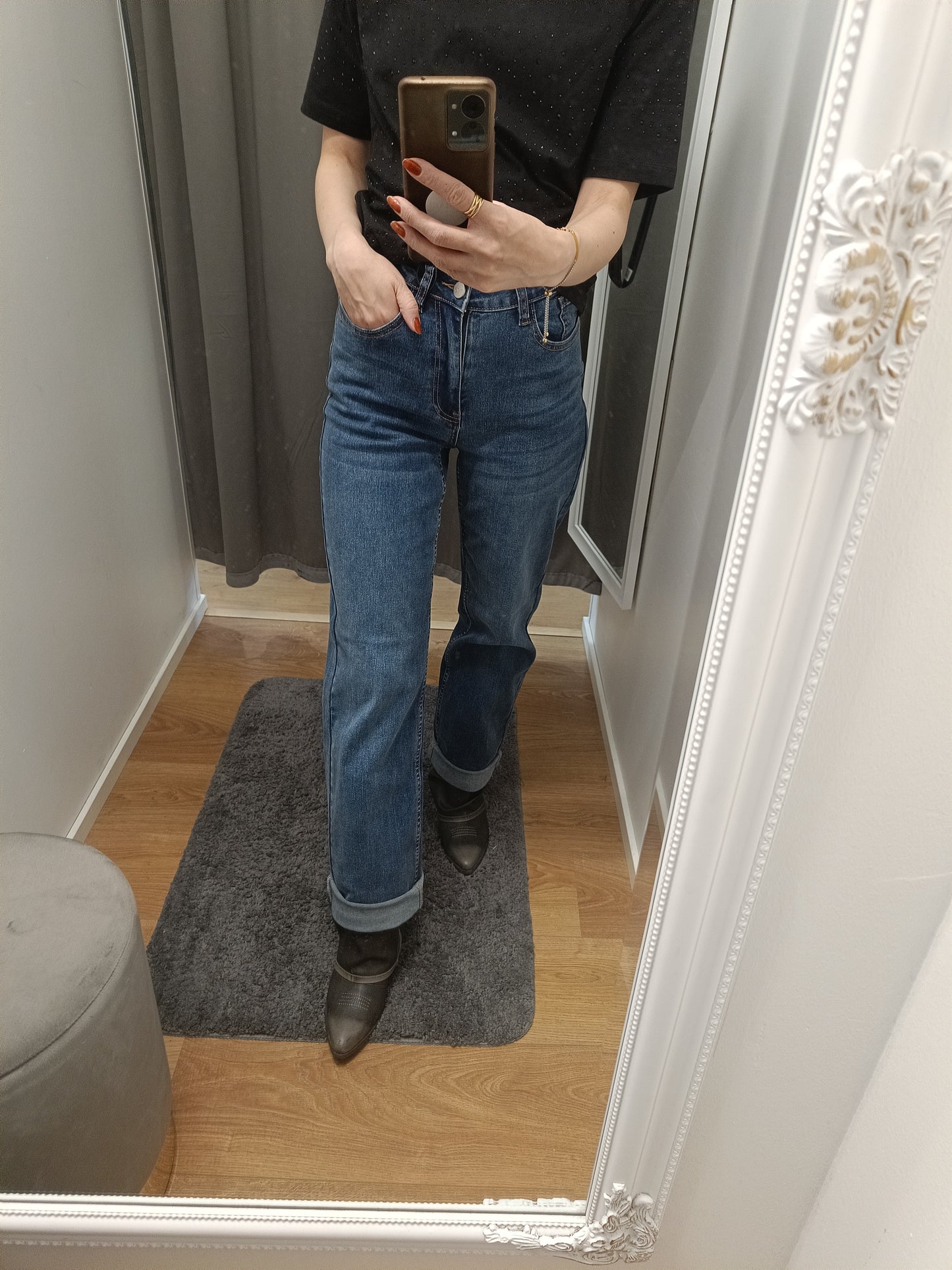 Mingel MORE Emma-farkut denim washed