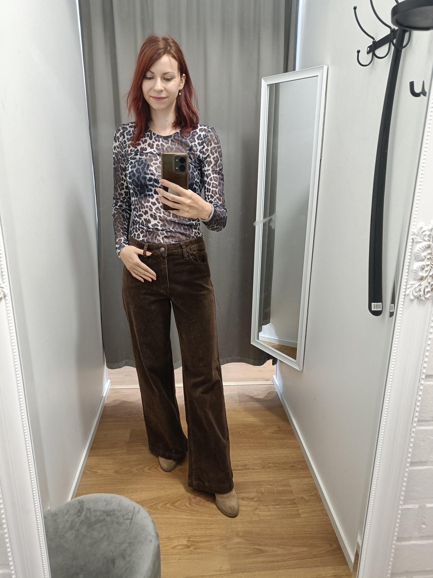 MAPP Vega jeans flare 11w cord, chocolate