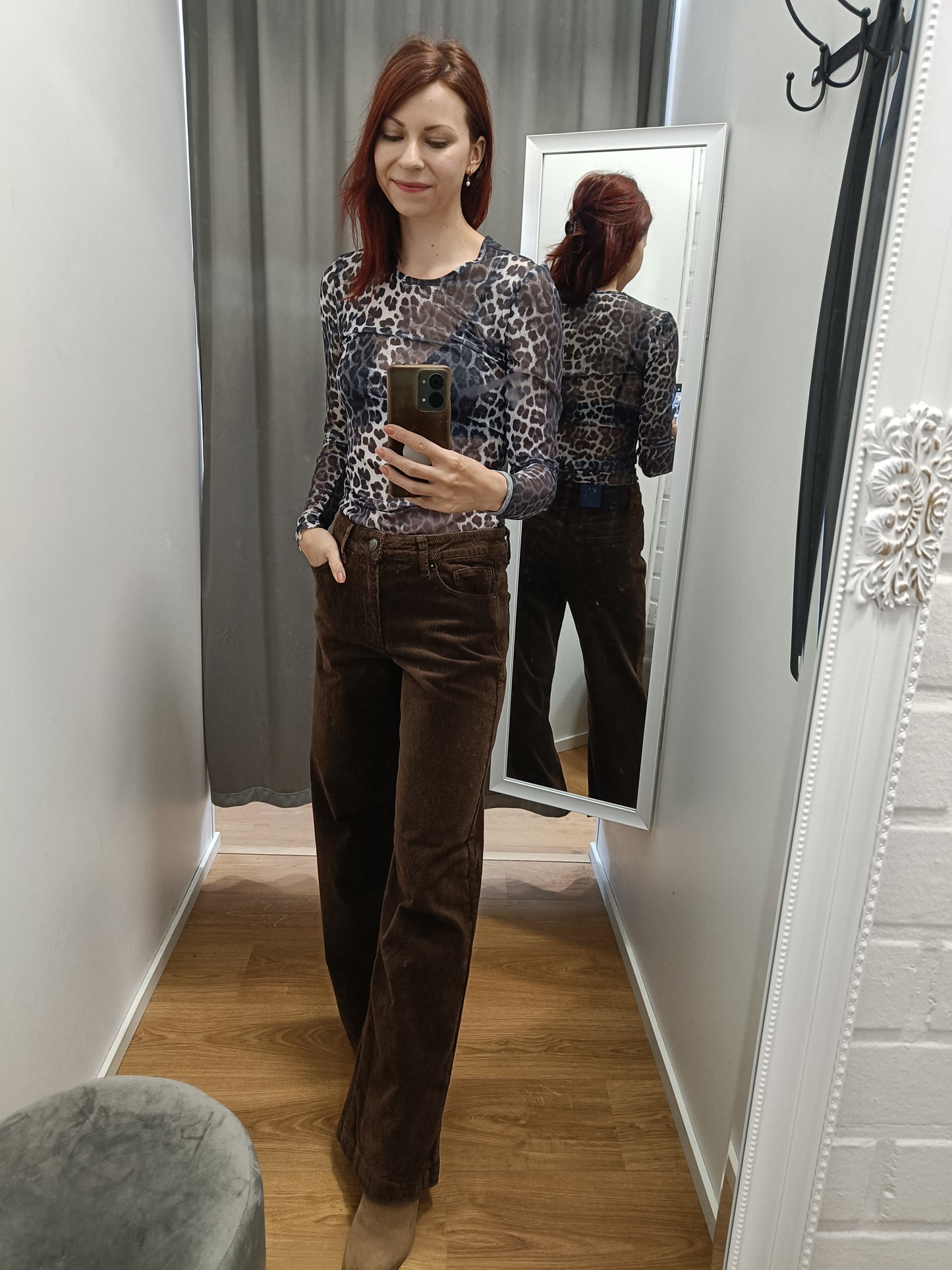 MAPP Vega jeans flare 11w cord, chocolate