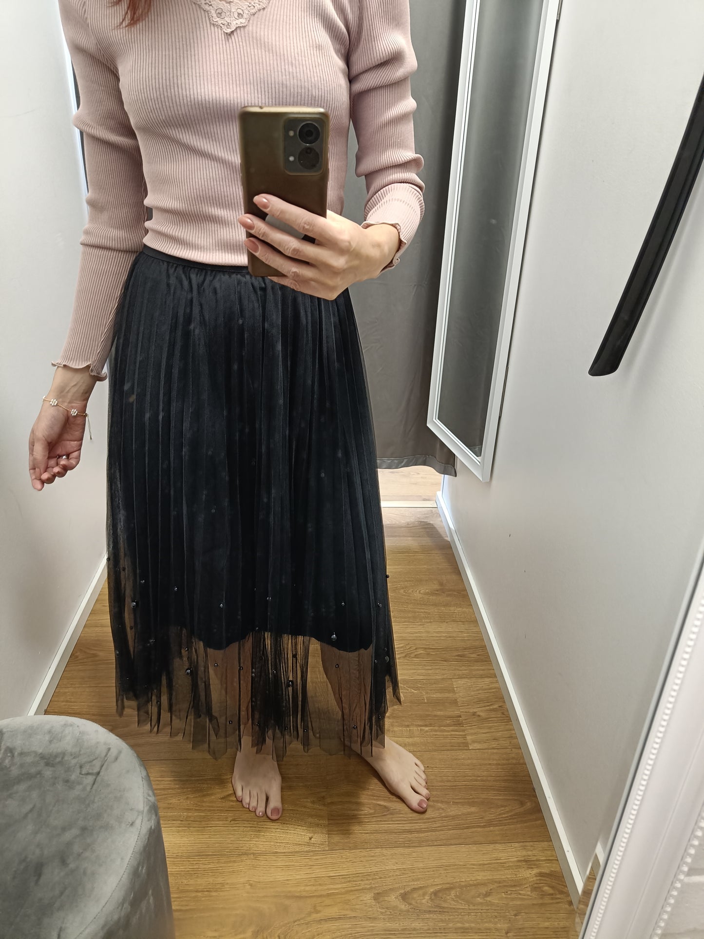 MAPP Pearl tyl skirt