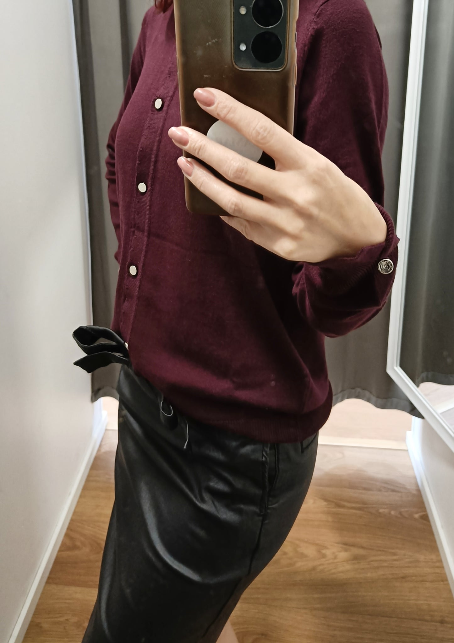 Ze-Ze Aileen cardigan, viininpunainen