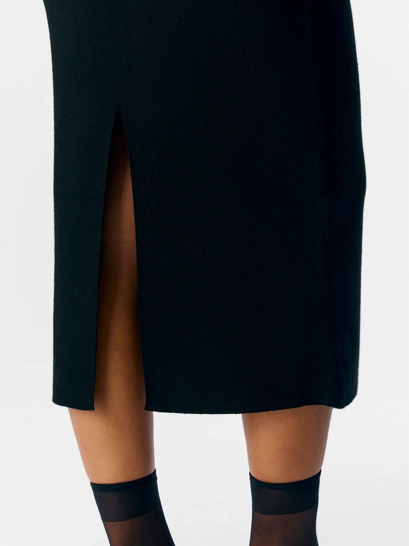 OBJREYNARD HW KNIT SKIRT NOOS, Black