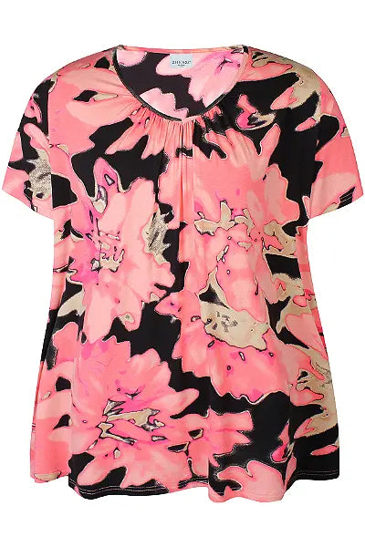 Zhenzi Fipa blouse, coral