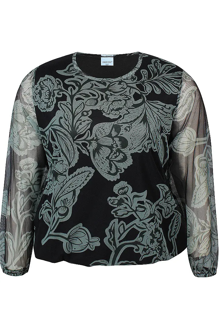 Zh-Adley 1173 Blouse, Clary Sage