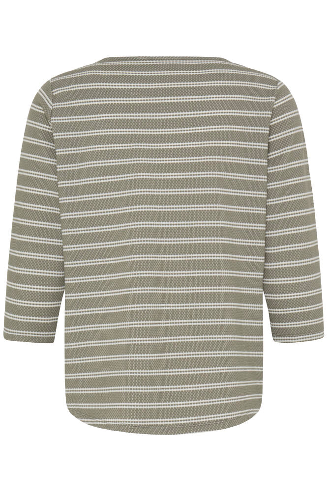 FRJOSIE TEE, Smokey stripe-Green