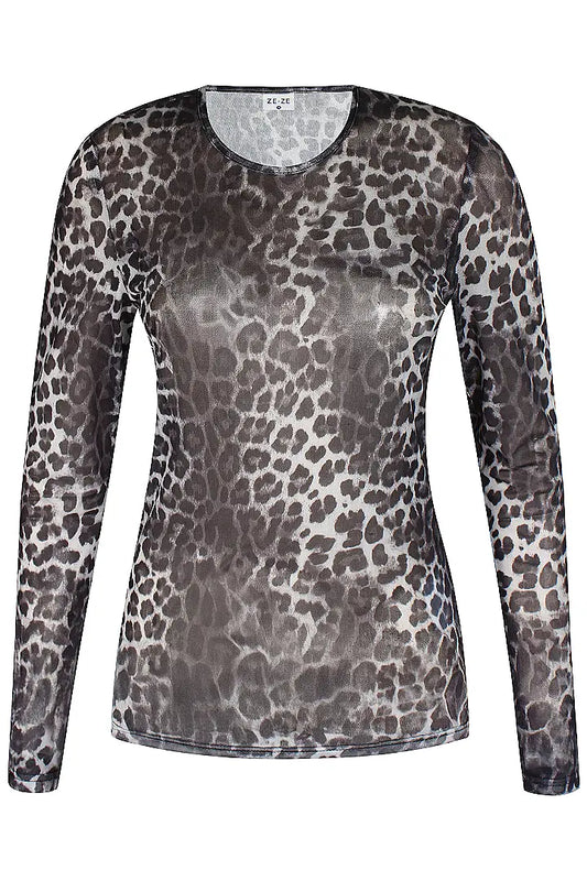 Ze-Ze Esther mesh t-shirt