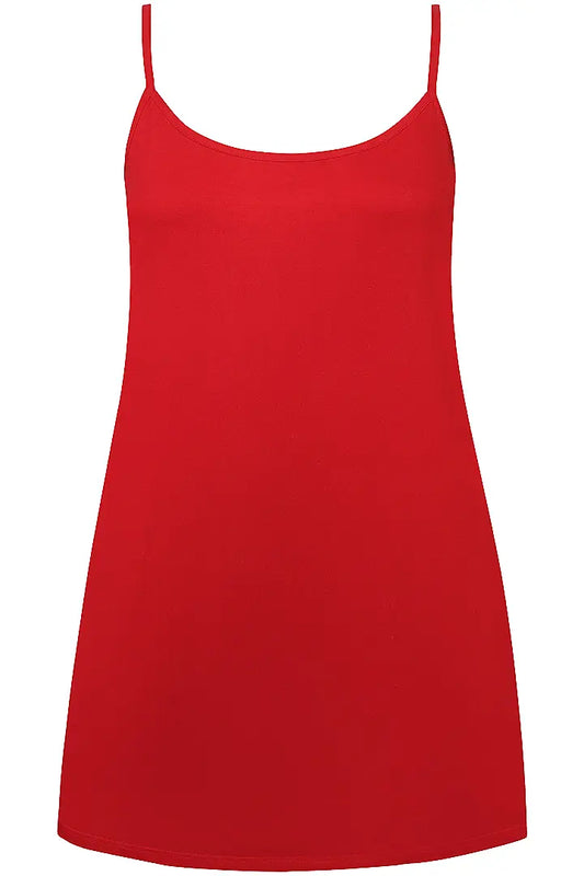 Any-Under 454 slip dress, Chinese Red
