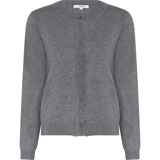 MAPP Roma cardigan, light grey melange