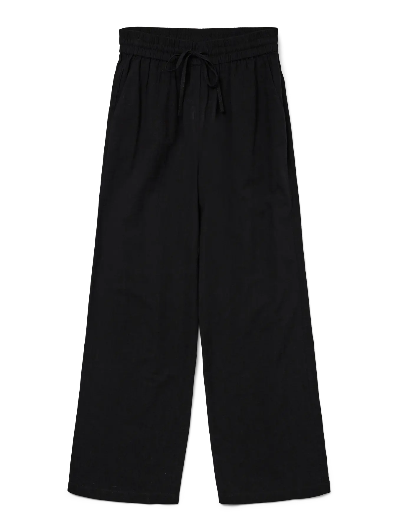 VMCAIA MW WIDE PANT, musta & silver lining