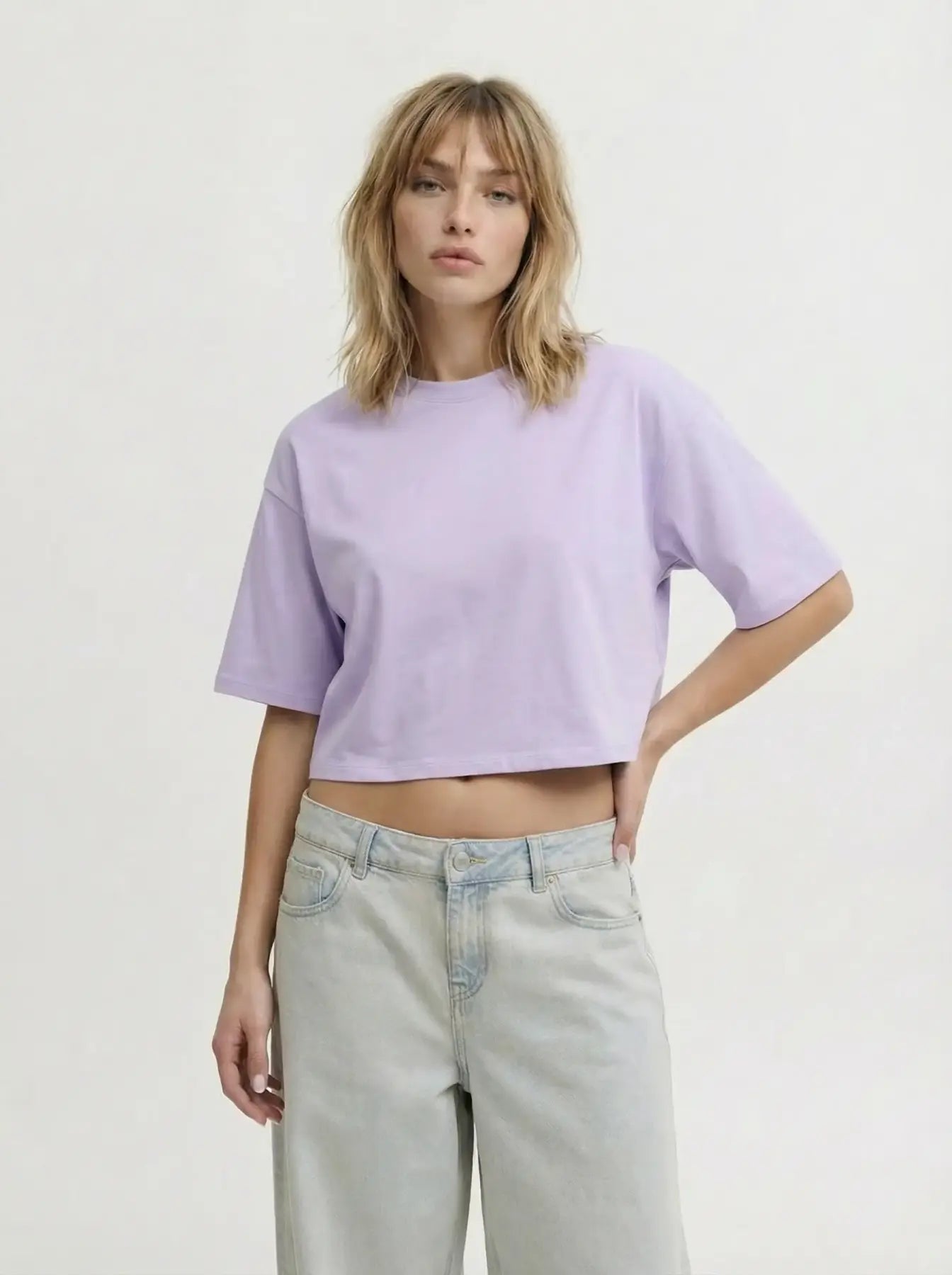 JXANDREA LOOSE SS CROPPED TEE JRS NOOS, useita värejä!