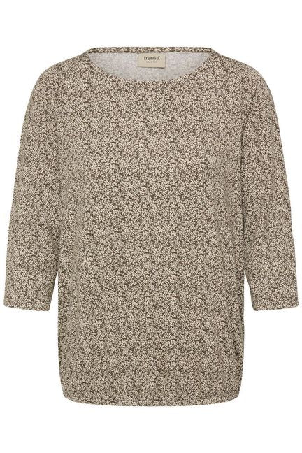 FRAMY Blouse 1, Tiny petal s. olive