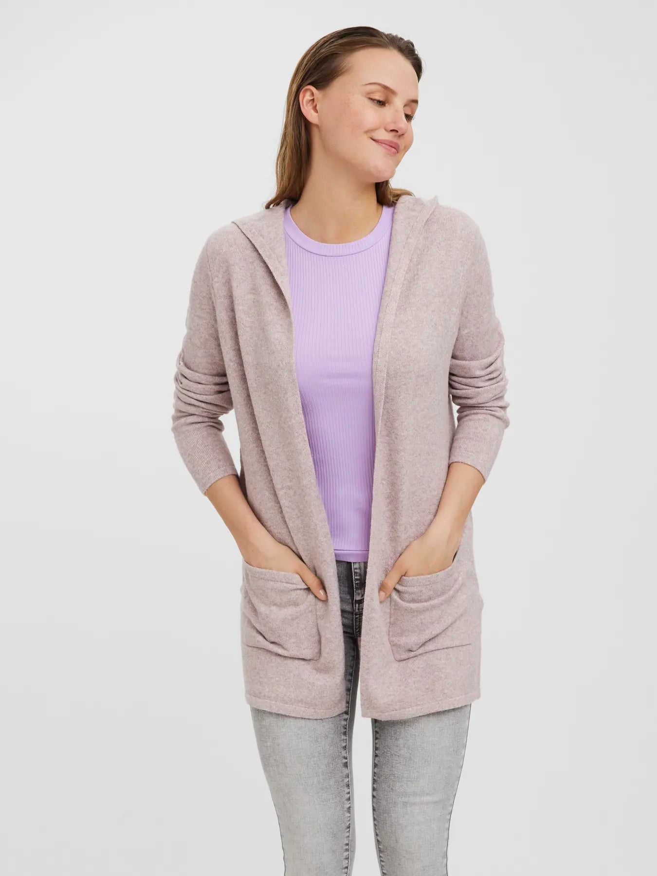 VMDOFFY LS OPEN HOOD CARDIGAN, useita värejä!
