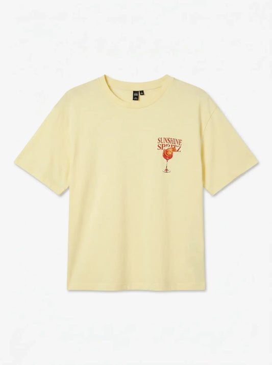 VMPAULINA THEA SS T-SHIRT, More Espresso & Shunsine Spritz
