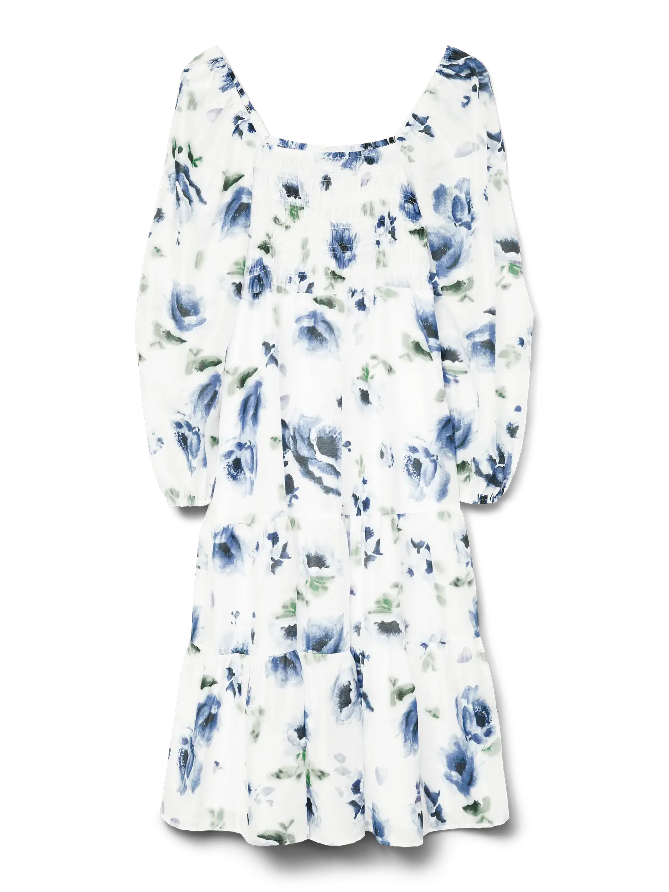 VMNorly LS square neck calf dress