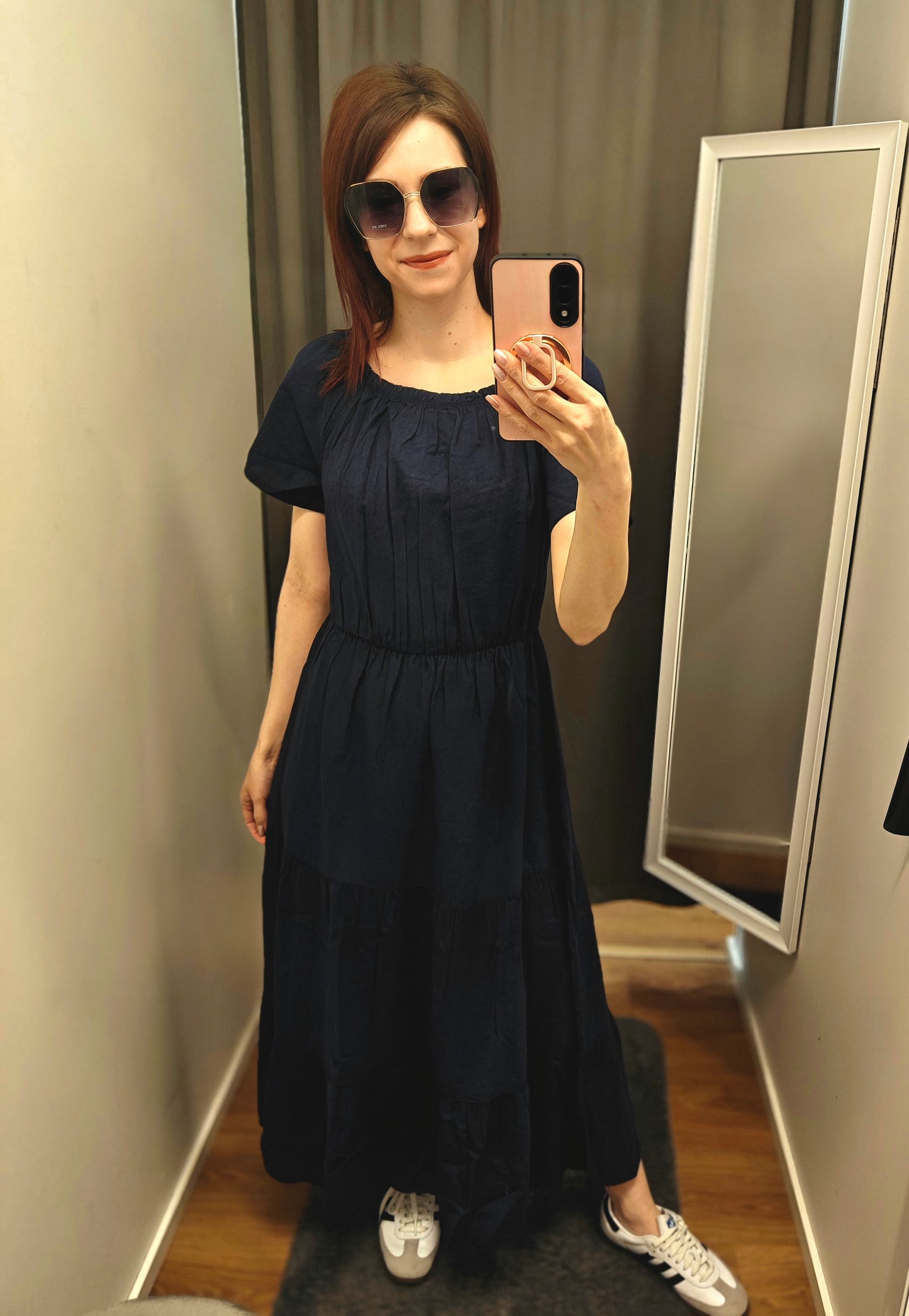 MAPP Vicky Summer Long Dress, Navy