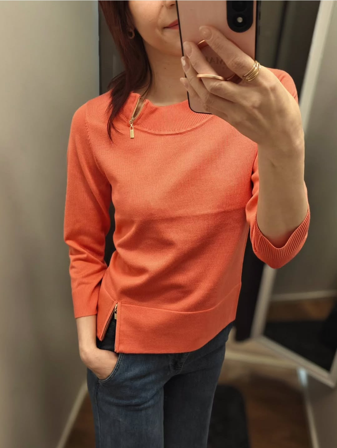 Micha neule vetoketjuilla, Coral