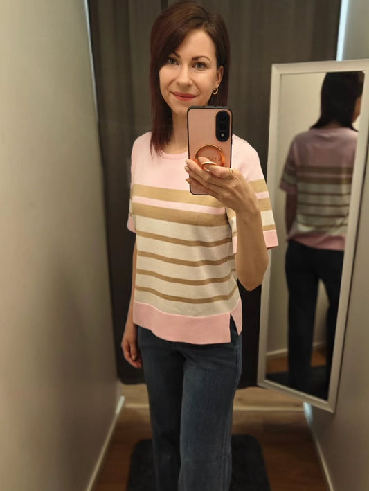 Micha lyhythihainen neulospusero, vaal.pun