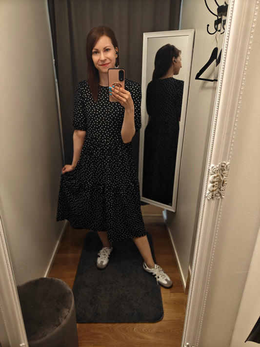 VMMALLE 2/4 O-NECK CALF DRESS