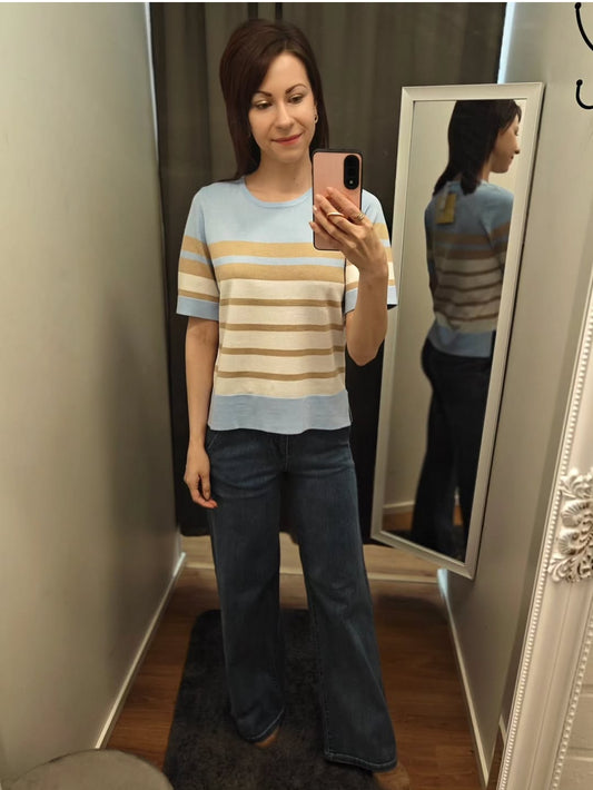 Micha lyhythihainen neulospusero, vaal.sin